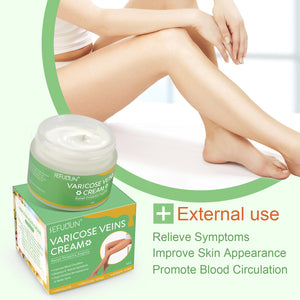 Vein Cream Red Blood Streaks Repair Earthworm Leg Bruises Bulge Relief Pain Safflower Skin care lotion Varicose Cream