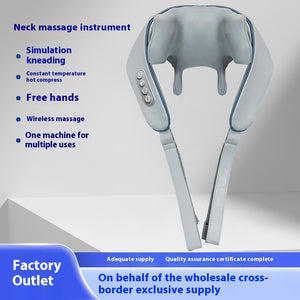 Shoulder Massage Instrument Neck Kneading Hot Compress Multifunctional Wireless