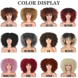 African Small Curly Hair Afro Wig Headgear